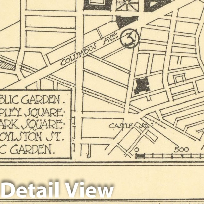 Historic Map : Public Improvements for the Metropolitan District, Boston 1909 , v2, Vintage Wall Art
