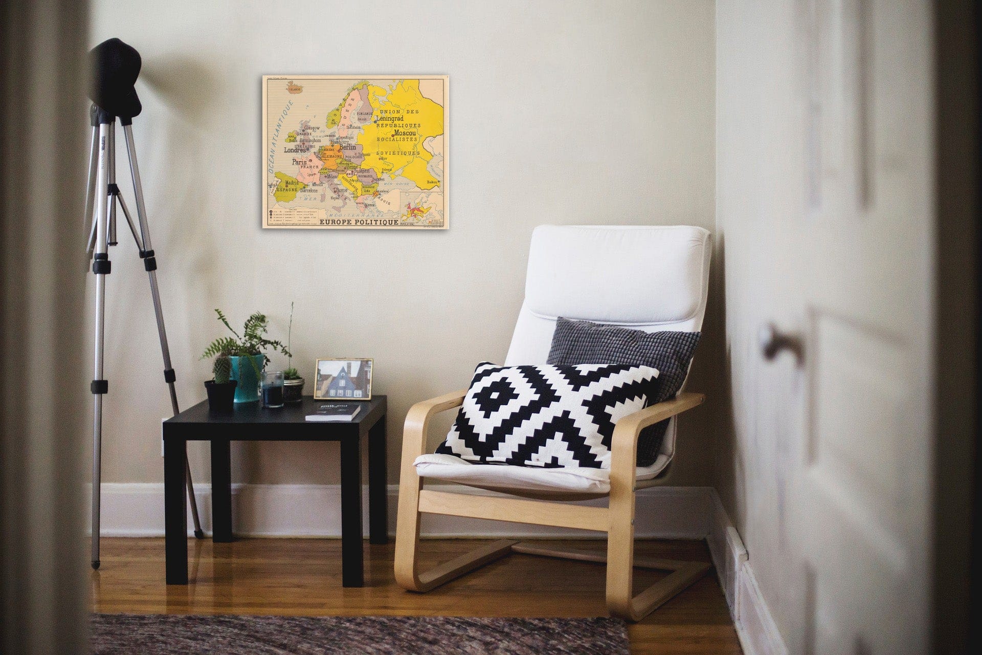 Historic Map : Europe Politique , Vintage Wall Art