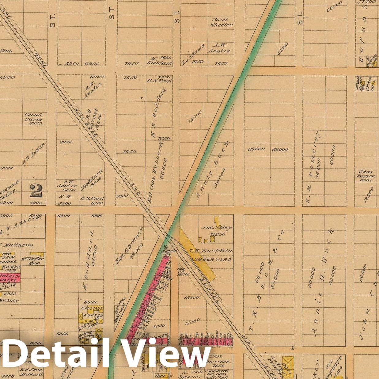 Historic Map : Atlas City of Chelsea and the Towns of Revere and Winthrop 1886 Plate I , Vintage Wall Art