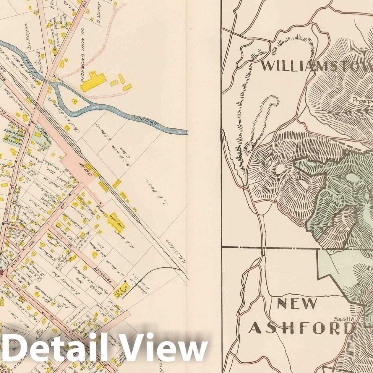 Historic Map : Atlas of Berkshire County Massachusetts, Cheshire 1904 Plate 025 , Vintage Wall Art