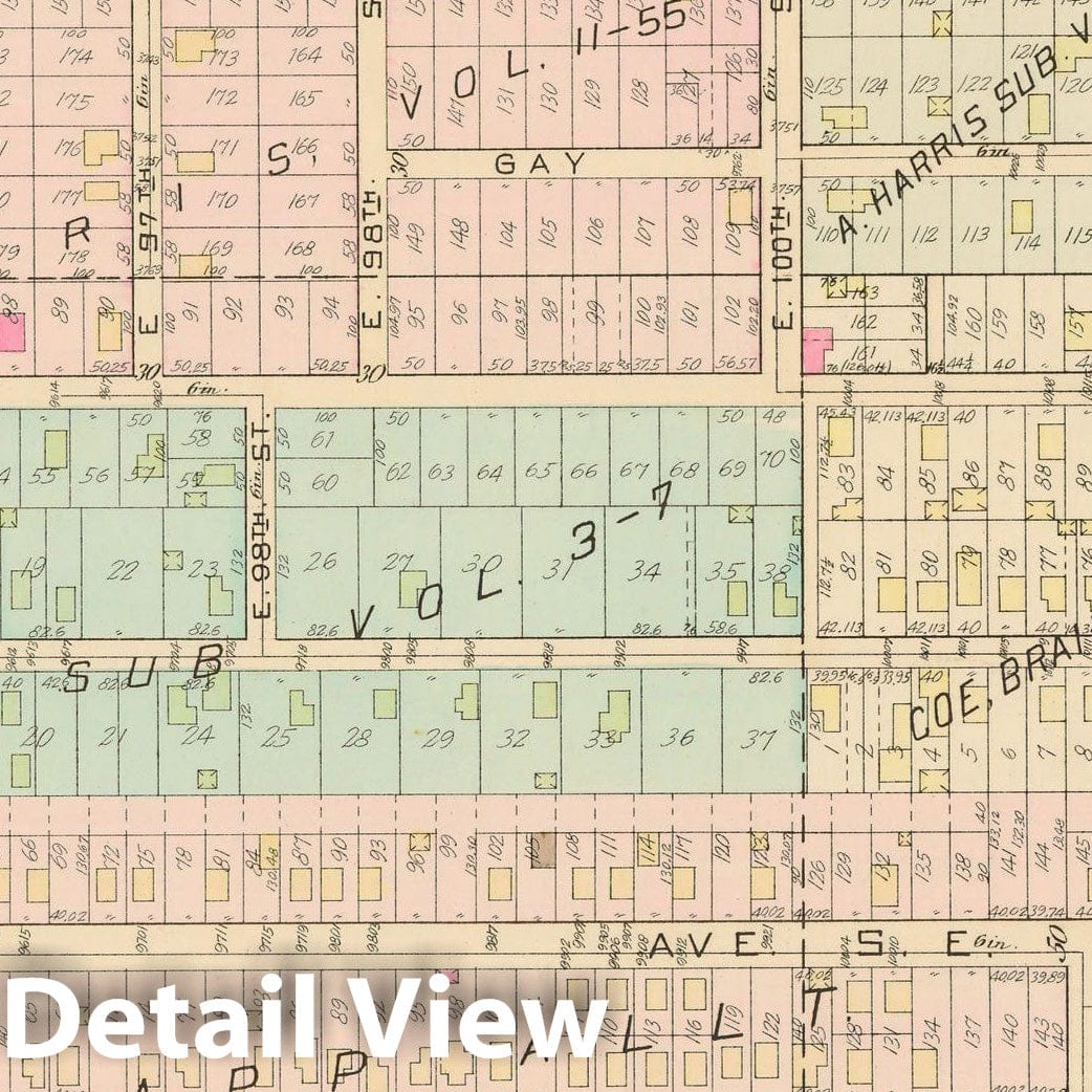 Historic Map : Atlas City of Cleveland, Vol. Four, Cleveland 1922 30R , Vintage Wall Art