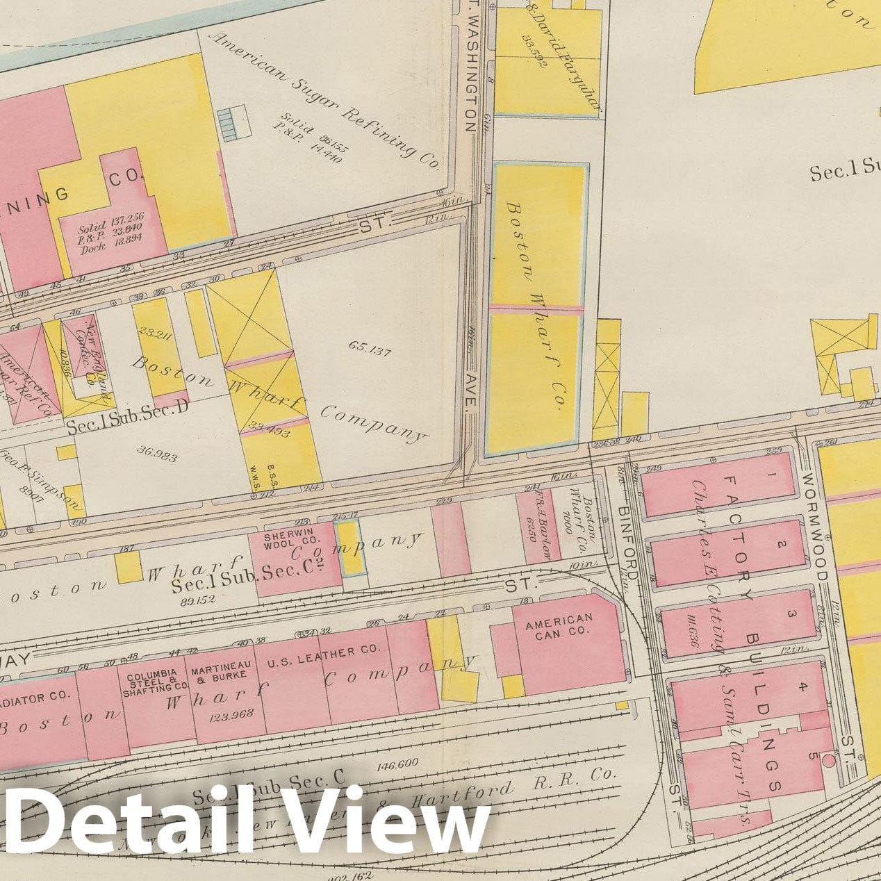 Historic Map : Atlas City of Boston: South Boston 1919 Plate 001 , Vintage Wall Art