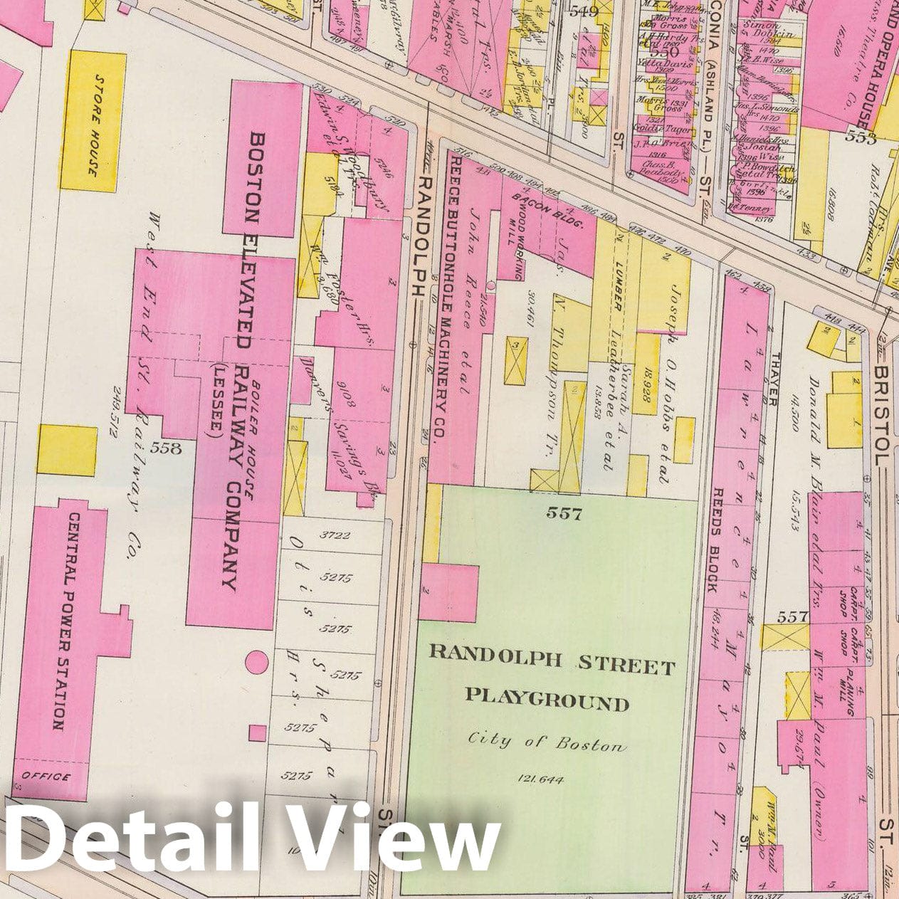 Historic Map : Atlas City of Boston: Boston Proper and Back Bay, Boston 1908 Plate 016 , Vintage Wall Art