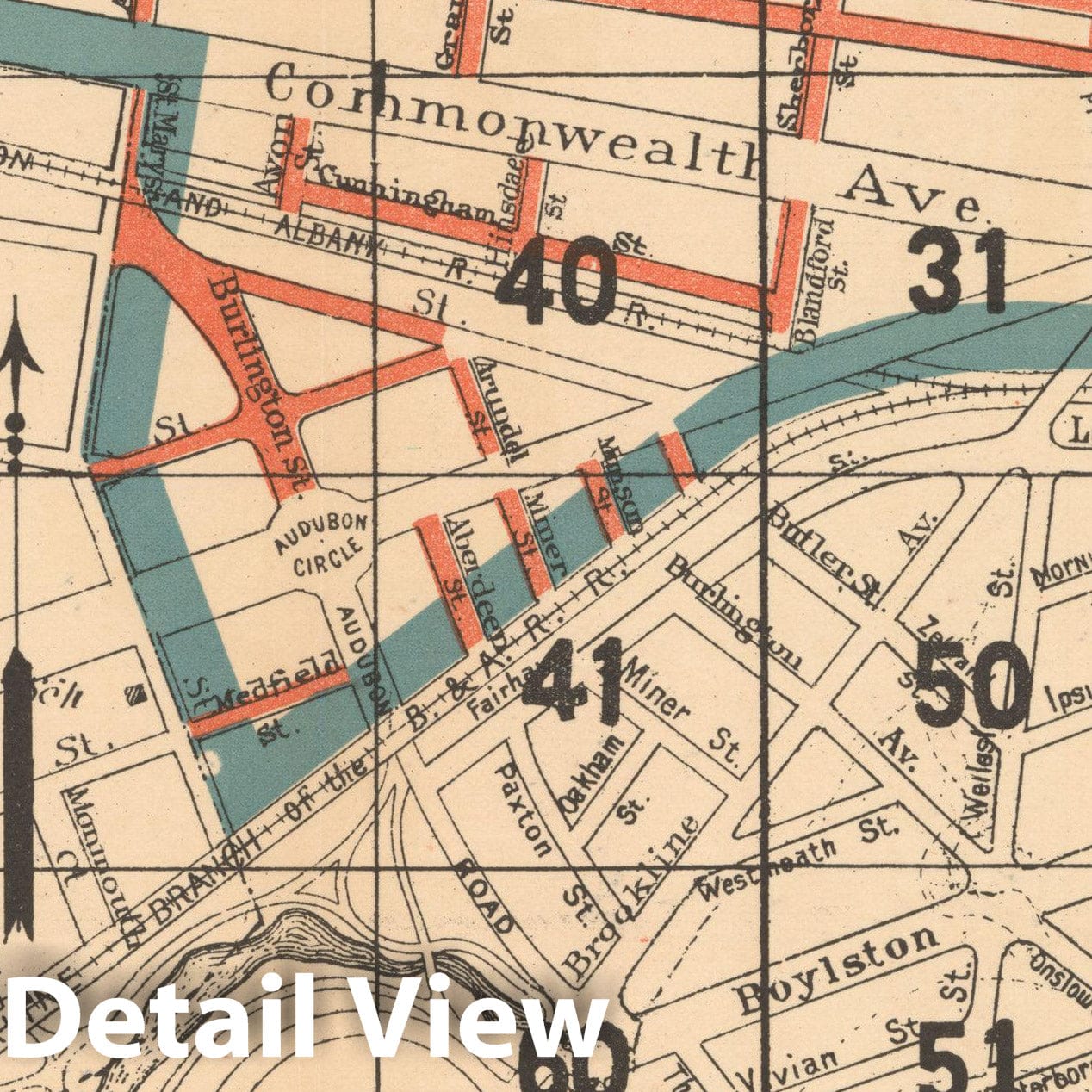 Historic Map : Board of Survey Annual Report, Boston 1893 , Vintage Wall Art