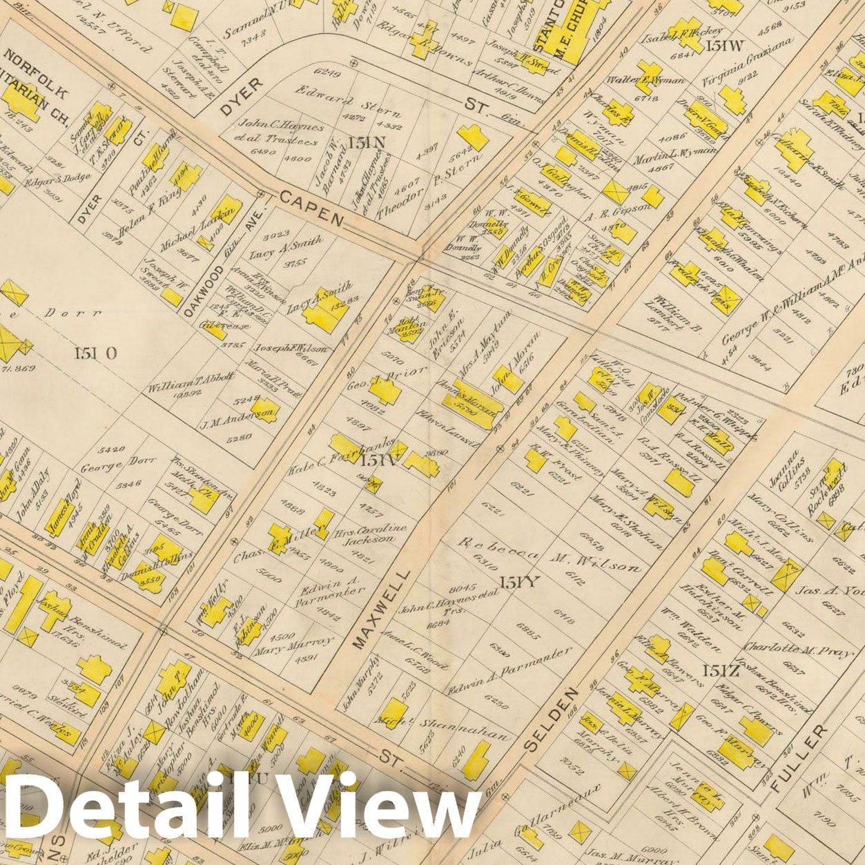 Historic Map : Atlas City of Boston, Vol. 5, Dorchester, Dorchester 1898 Plate 026 , Vintage Wall Art