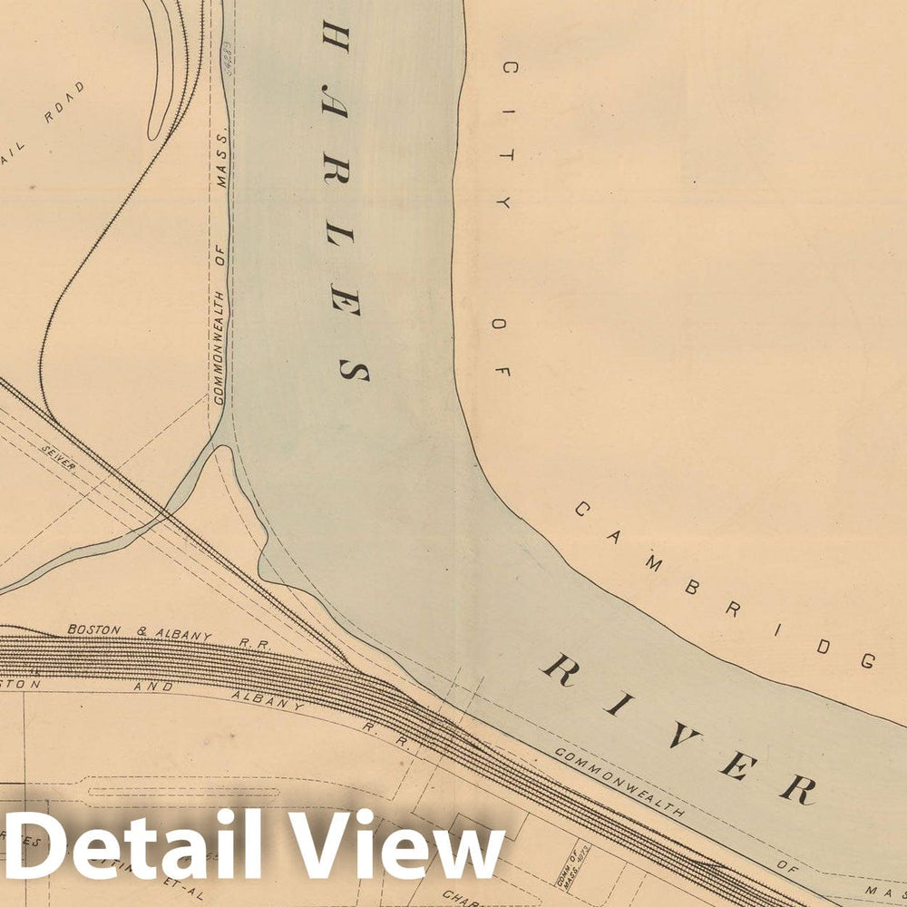 Historic Map : Atlas of Dorchester, West Roxbury and Brighton, Allston 1899 Plate 034 , Vintage Wall Art