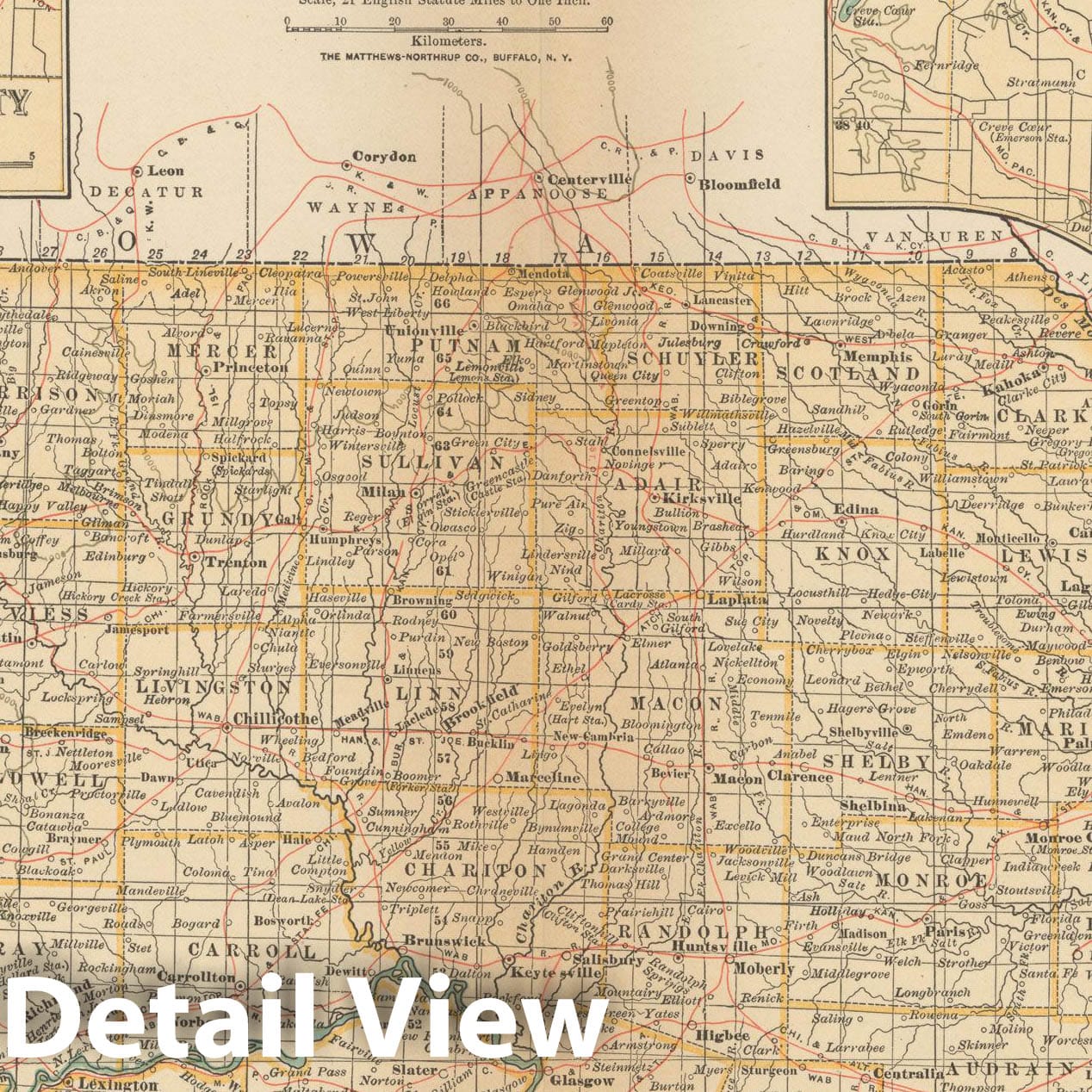 Historic Map : Missouri 1914 , Century Atlas of the World, v2, Vintage Wall Art