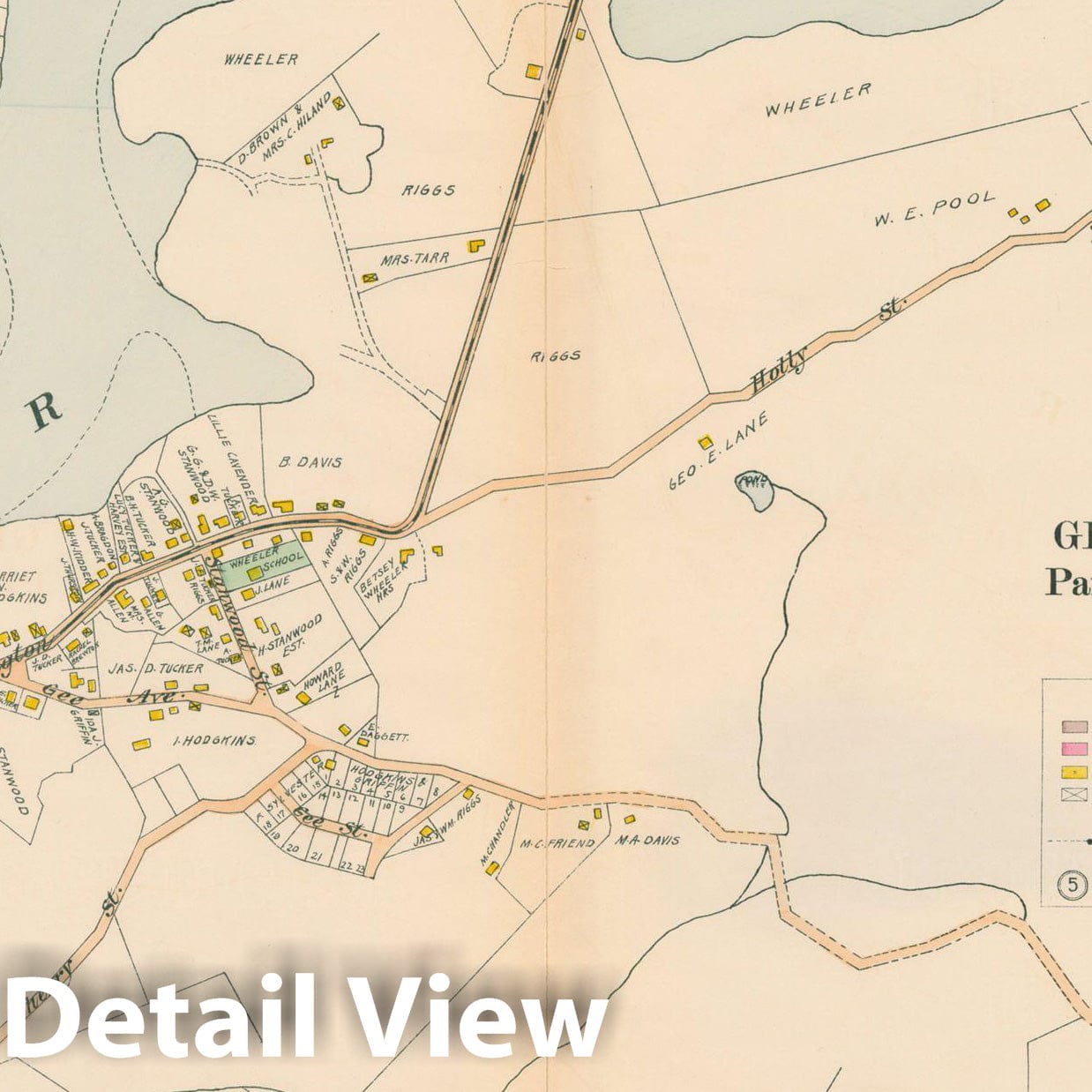 Historic Map : Atlas of Cape Ann, Gloucester, Rockport and Manchester, Gloucester 1899 Page 22 , Vintage Wall Art
