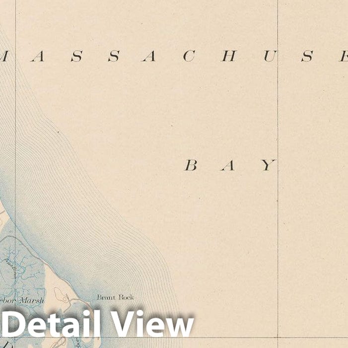 Historic Map : Duxbury & Kingston & Marshfield & Scituate 1904 Topographic Map , Vintage Wall Art