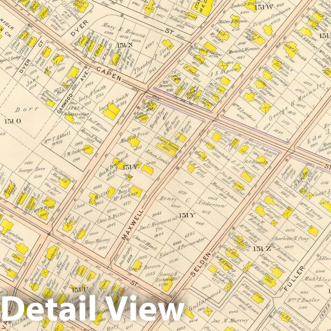 Historic Map : Atlas City of Boston, Vol. 5, Dorchester, 4th Ed., Dorchester 1904 Plate 026 , Vintage Wall Art