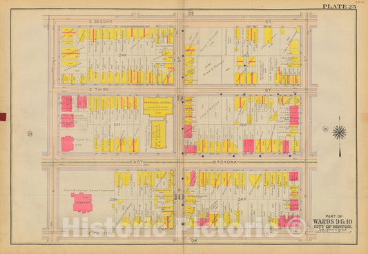 Historic Map : Atlas City of Boston: South Boston 1919 Plate 025 , Vintage Wall Art
