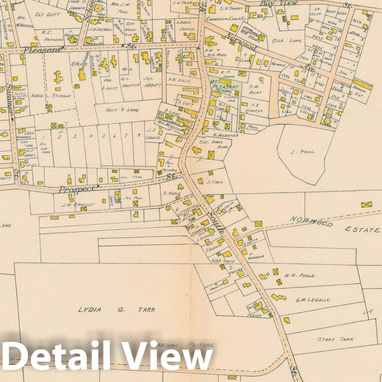 Historic Map : Atlas of Cape Ann, Gloucester, Rockport and Manchester, Rockport 1899 Page 26 , Vintage Wall Art