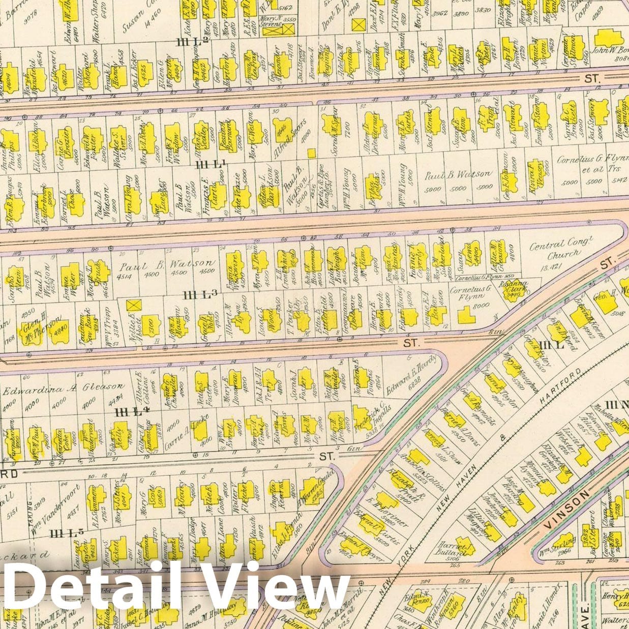 Historic Map : Atlas City of Boston, Vol. 5, Dorchester, 4th Ed., Dorchester 1904 Plate 017 , Vintage Wall Art
