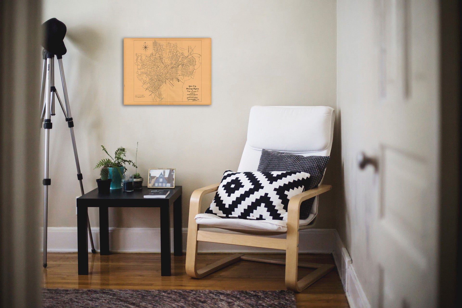 Historic Map : Atlas of New Haven Connecticut, New Haven 1911 Sewage System , Vintage Wall Art