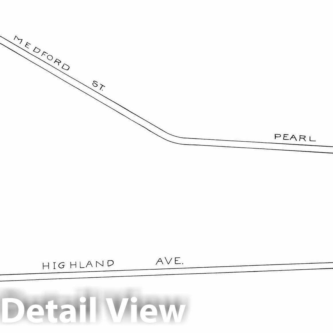 Historic Map : Boston Elevated Railway Track Plans, Somerville 1899-1915 Plate 019 , Vintage Wall Art