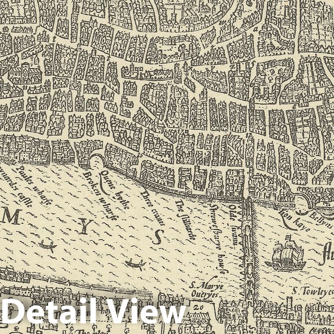 Historic Map : Europe, London 1593 , Vintage Wall Art