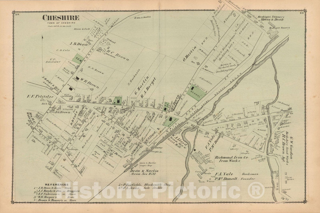 Historic Map : County Atlas of Berkshire County, Cheshire 1876 , Vintage Wall Art