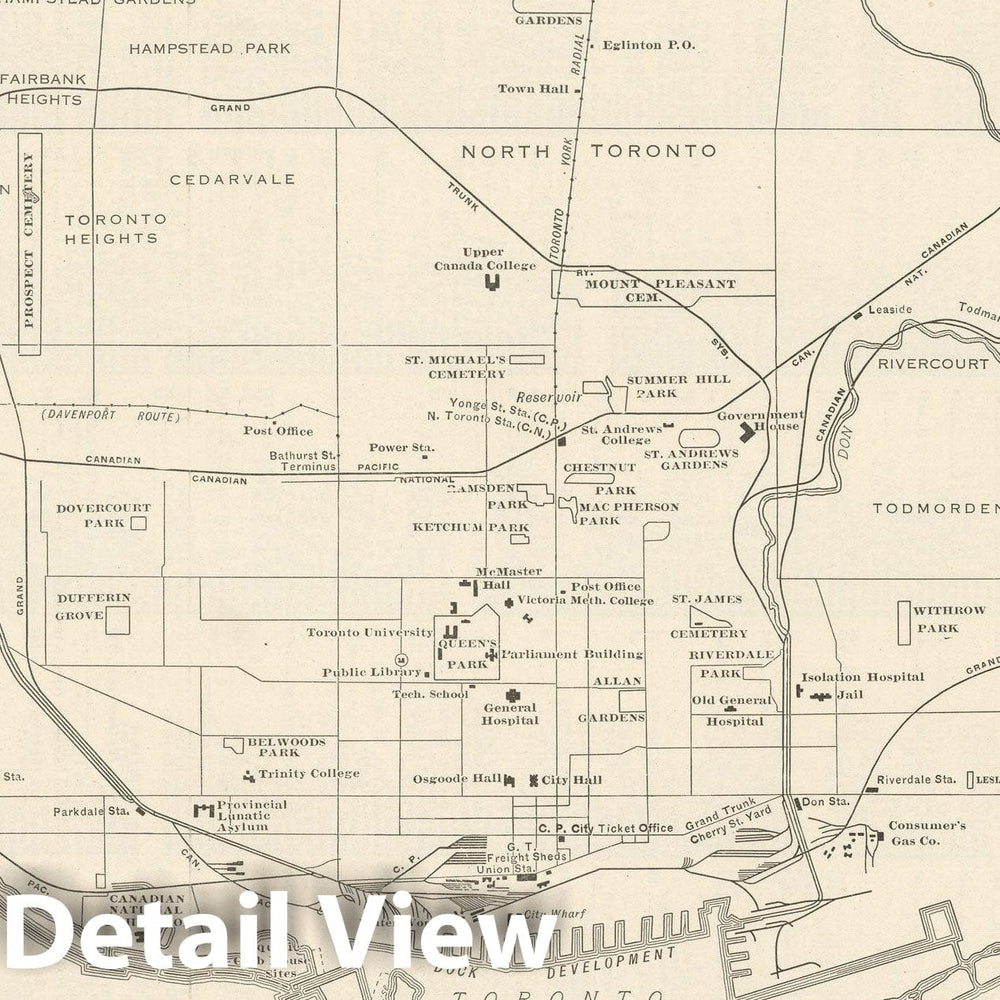 Historic Map : Commercial Atlas of America, 56th Edition, Toronto 1925 , Vintage Wall Art