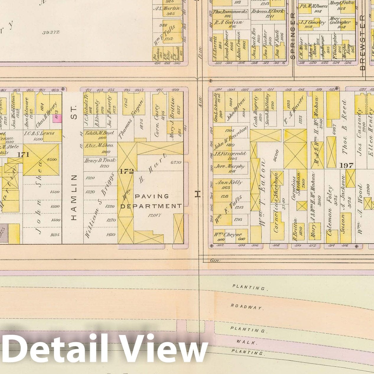 Historic Map : Atlas City of Boston, South Boston 1899 Plate 019 , Vintage Wall Art