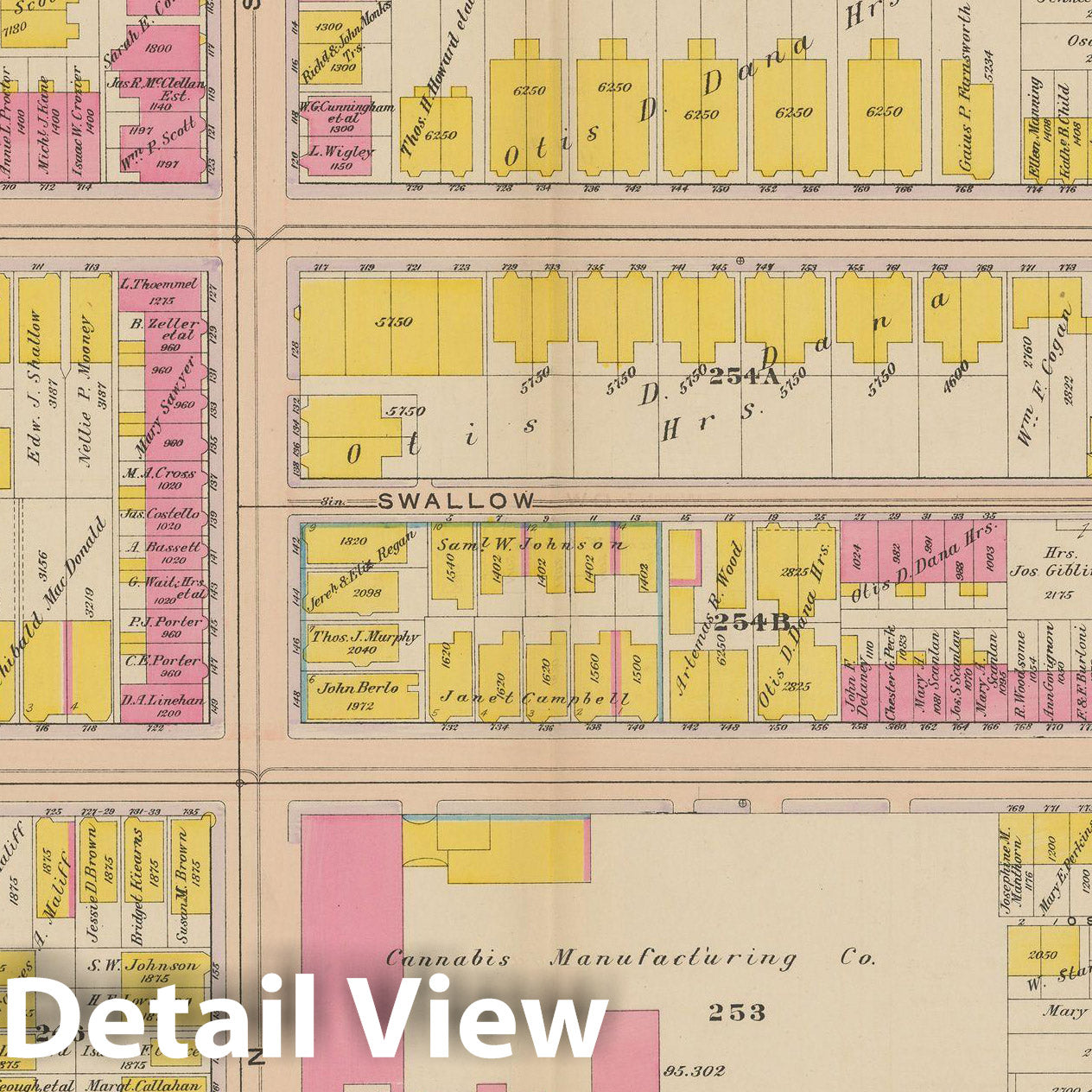 Historic Map : Atlas of South Boston, South Boston 1910 Plate 024 , Vintage Wall Art
