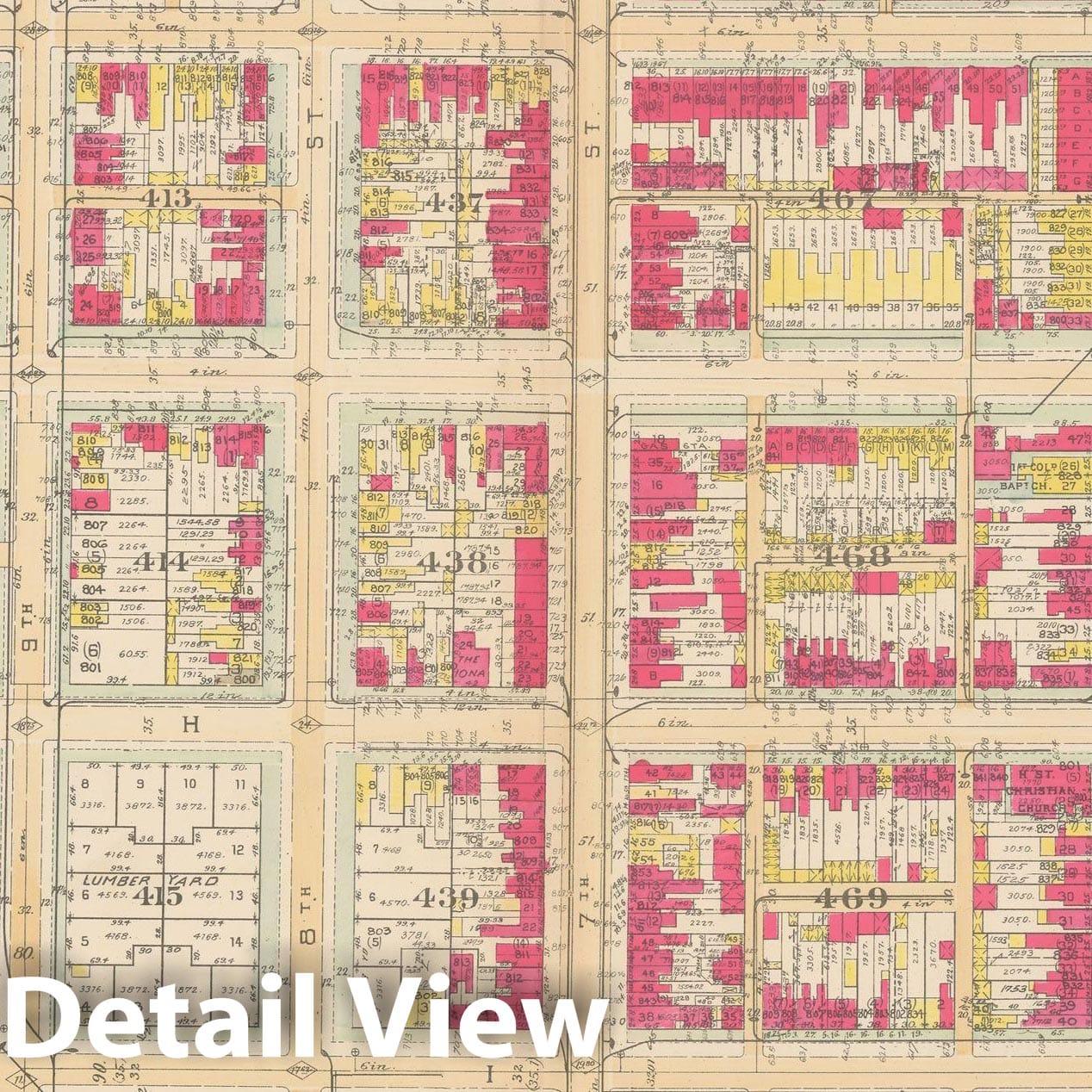 Historic Map : Atlas of Washington D.C. Volume 2 (NE, SE, SW), Washington 1928 Plate 003 , Vintage Wall Art
