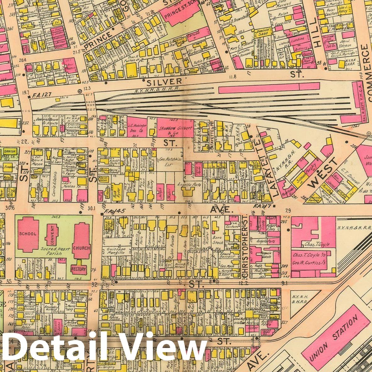 Historic Map : Atlas of New Haven Connecticut, New Haven 1911 Plate 015 , Vintage Wall Art