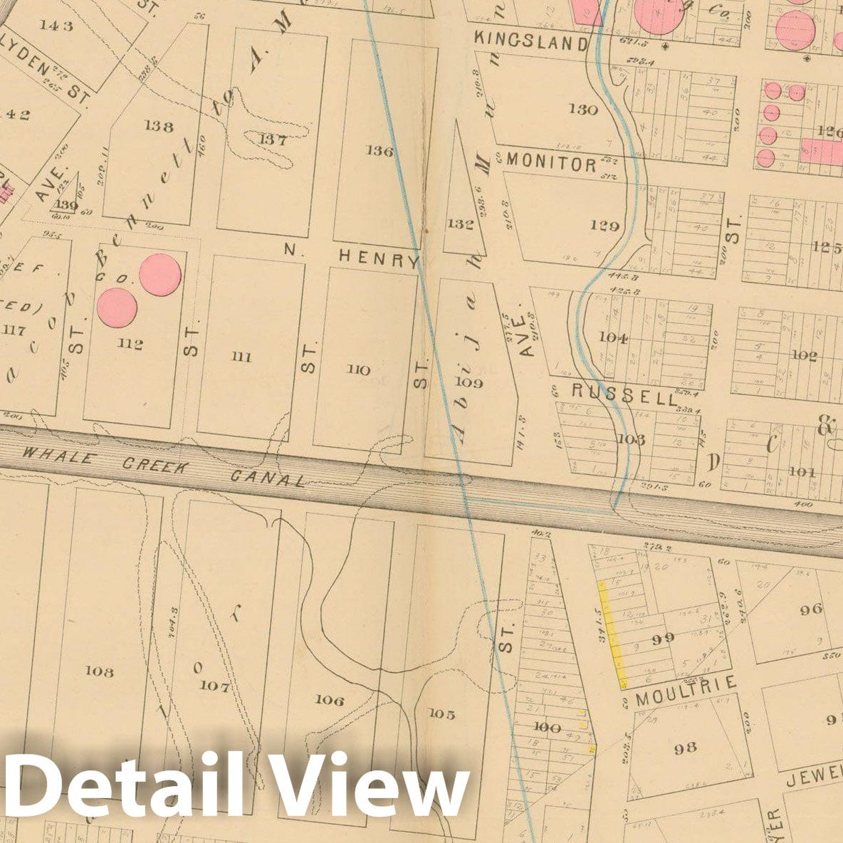 Historic Map : Atlas Entire City of Brooklyn Complete in One Volume, Brooklyn 1880 Plate 024 , Vintage Wall Art