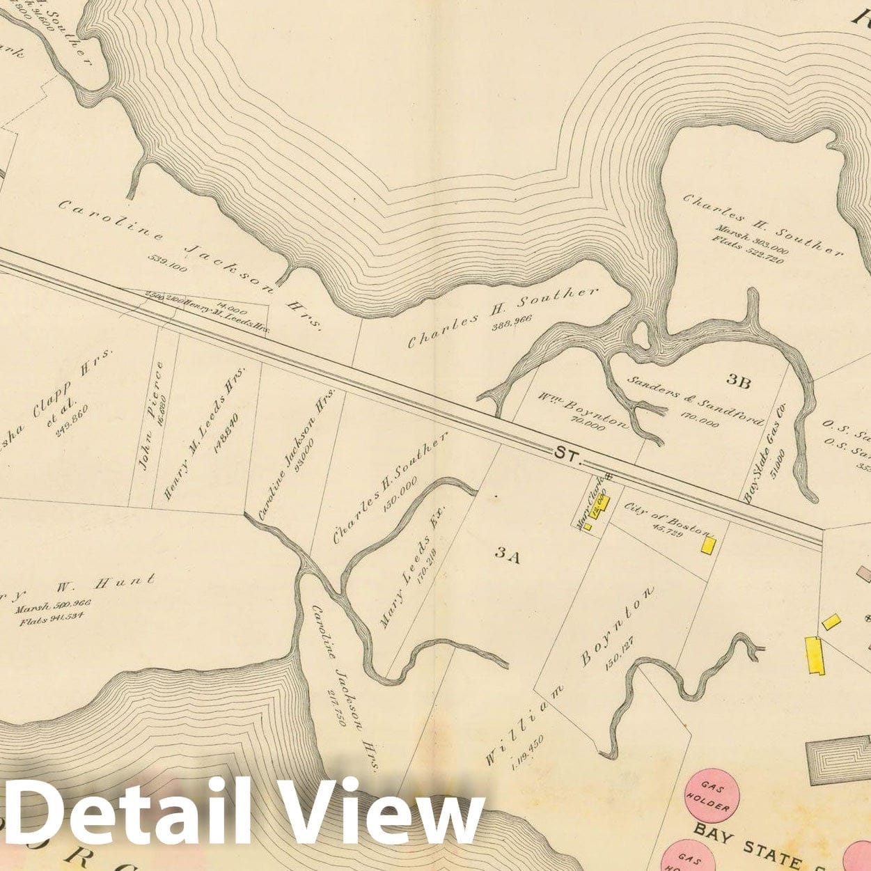 Historic Map : Atlas City of Boston, Vol. 5, Dorchester, Dorchester 1898 Plate 039 , Vintage Wall Art