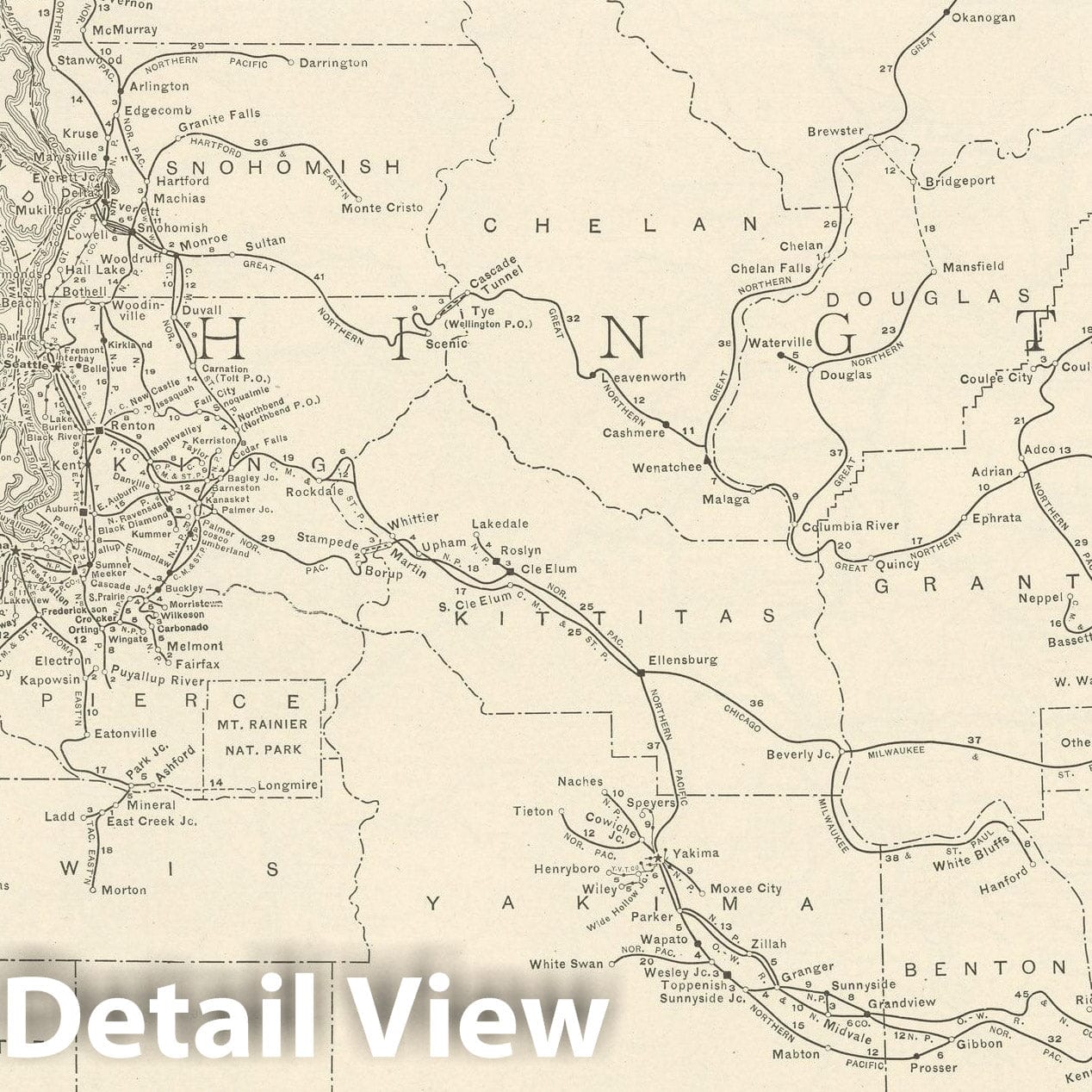 Historic Map : Washington 1925 , Vintage Wall Art