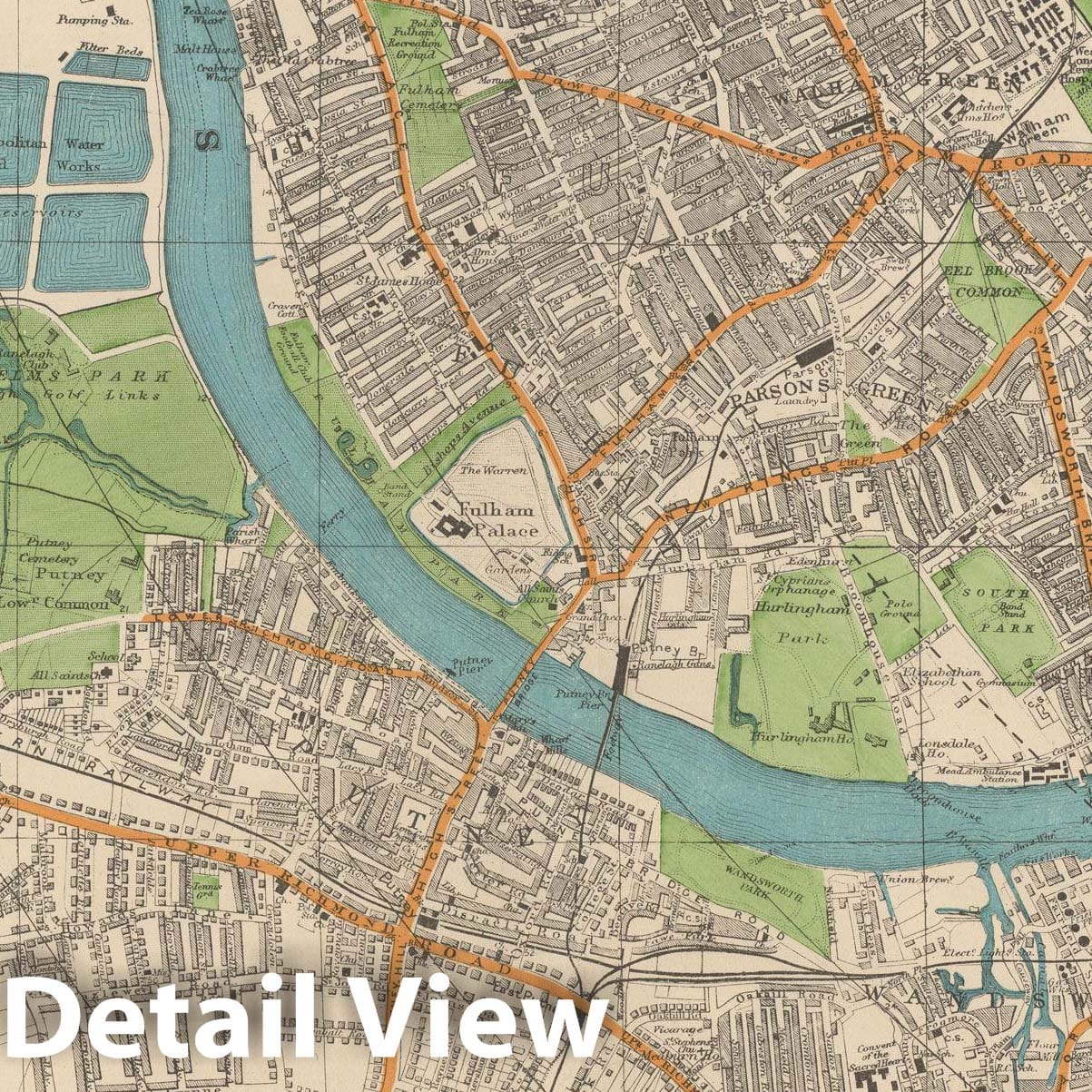 Historic Map : Europe, London 1910 Sheet 15 , Vintage Wall Art