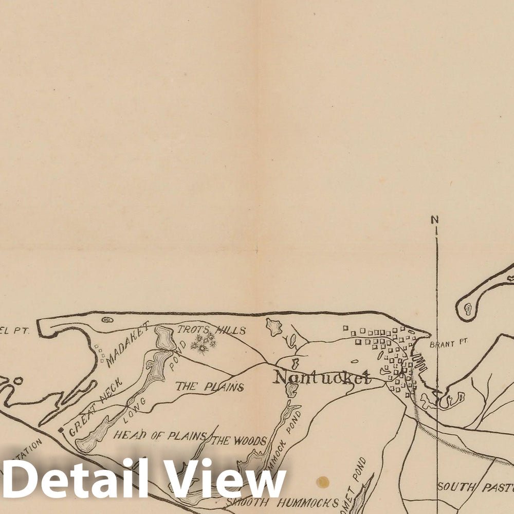 Historic Map : Nantucket 1902 , Vintage Wall Art