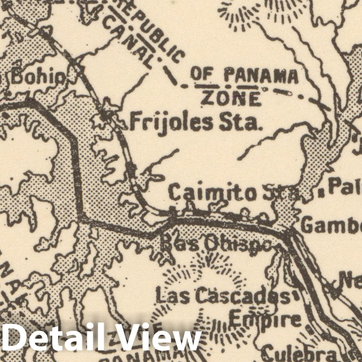 Historic Map : Pocket Guide to the West Indies, Panama Canal 1939 , Vintage Wall Art