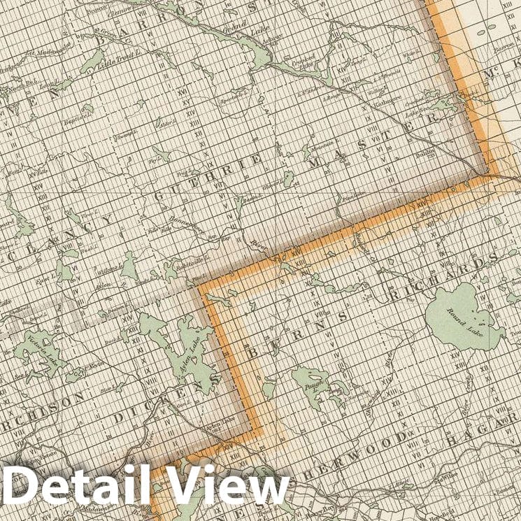Historic Map : Canada National Topographic System, Pembroke 1919 , Vintage Wall Art