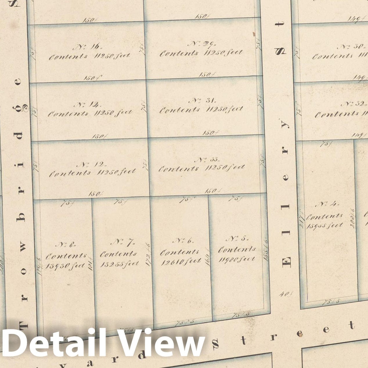 Historic Map : Plan of Land Belonging to Martha Alston 1838 , Vintage Wall Art