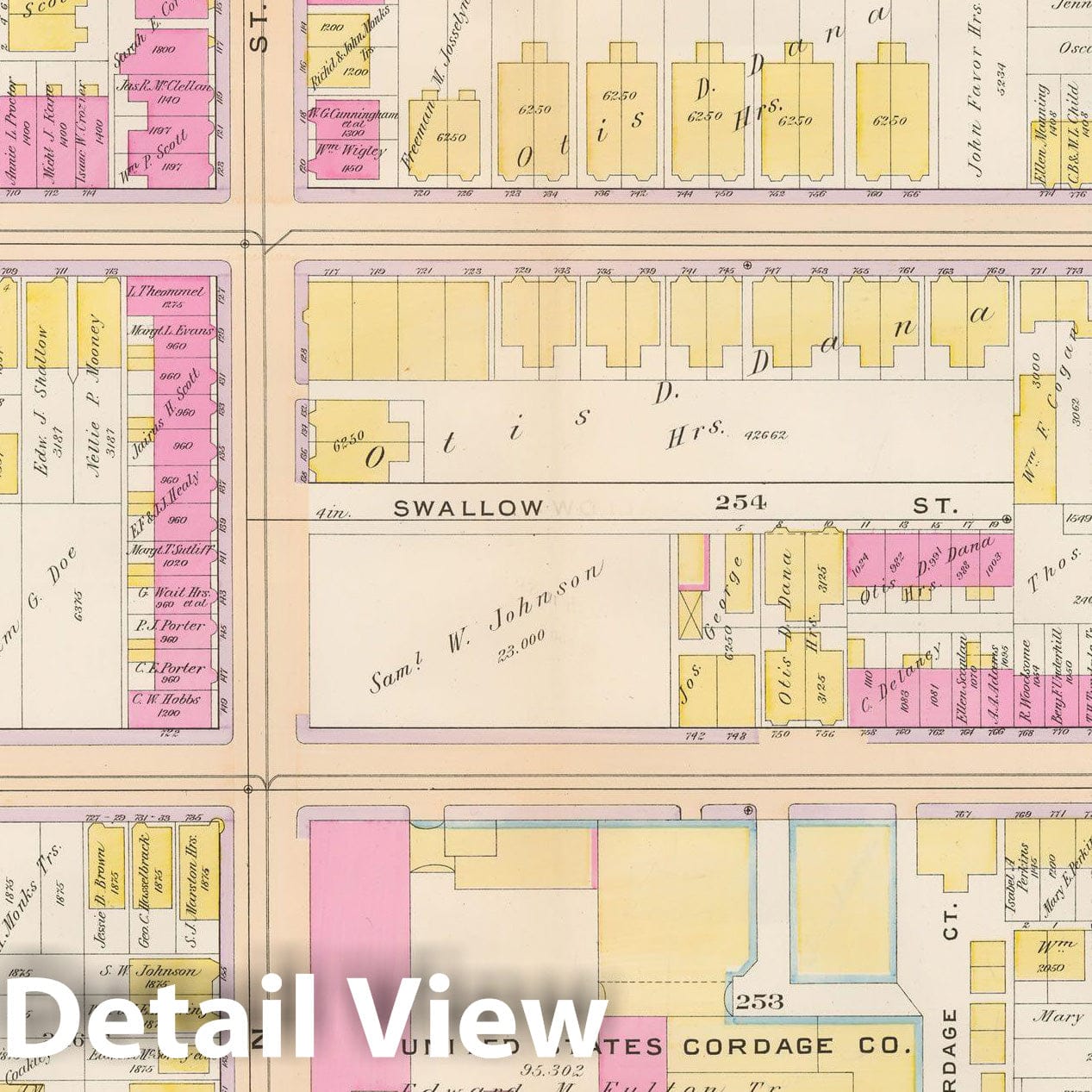 Historic Map : Atlas City of Boston, South Boston 1899 Plate 024 , Vintage Wall Art