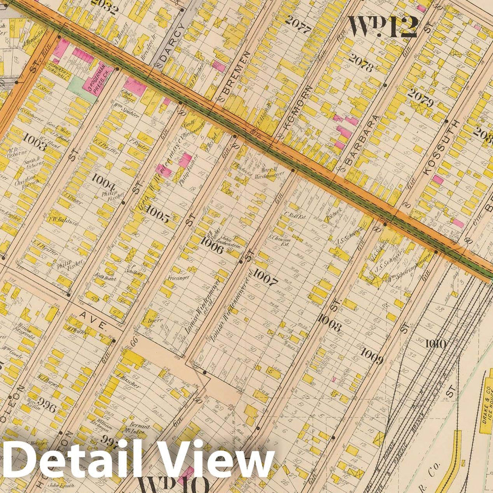 Historic Map : Atlas City of Newark, Newark 1901 Plate 030 , Vintage Wall Art