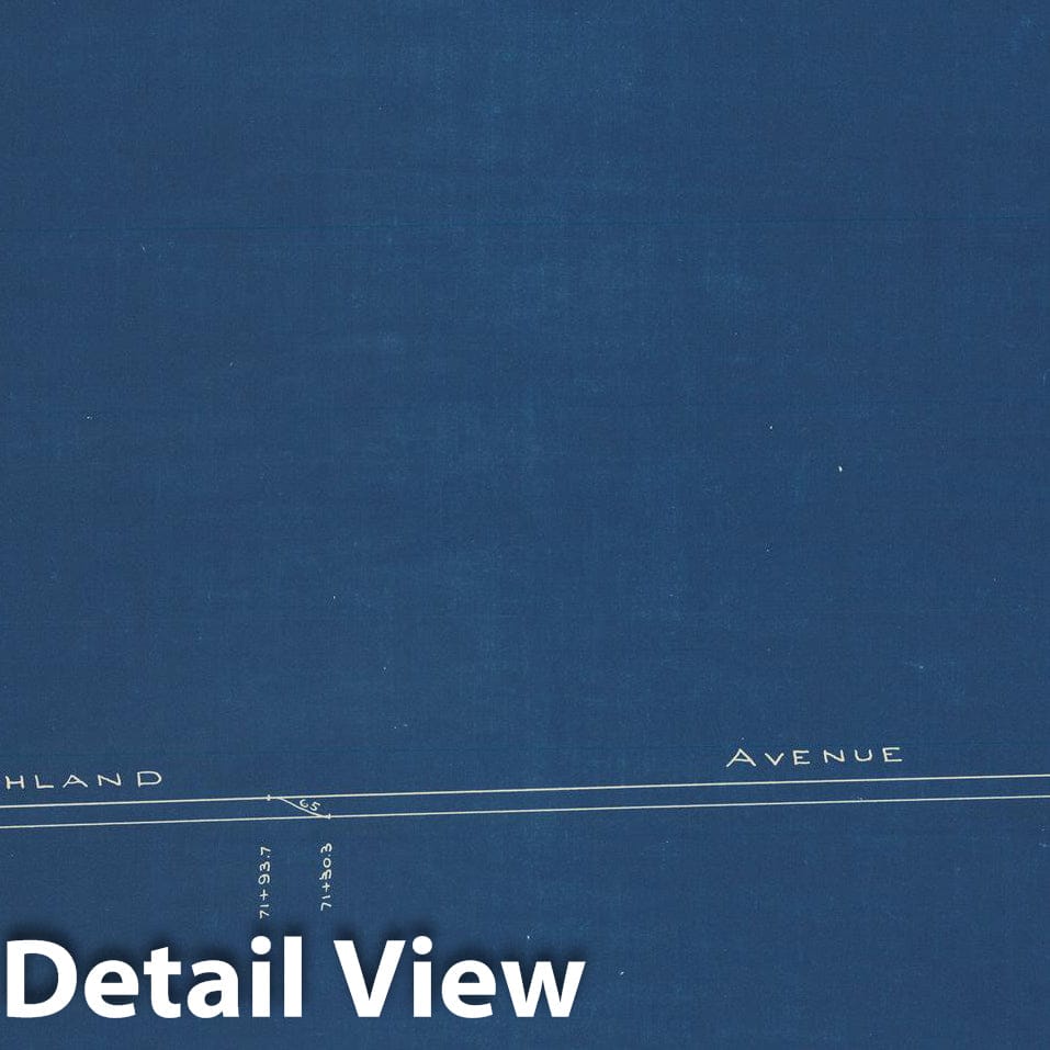 Historic Map : Boston Elevated Railway Track Plans, Somerville 1936 Plate 019 , Vintage Wall Art