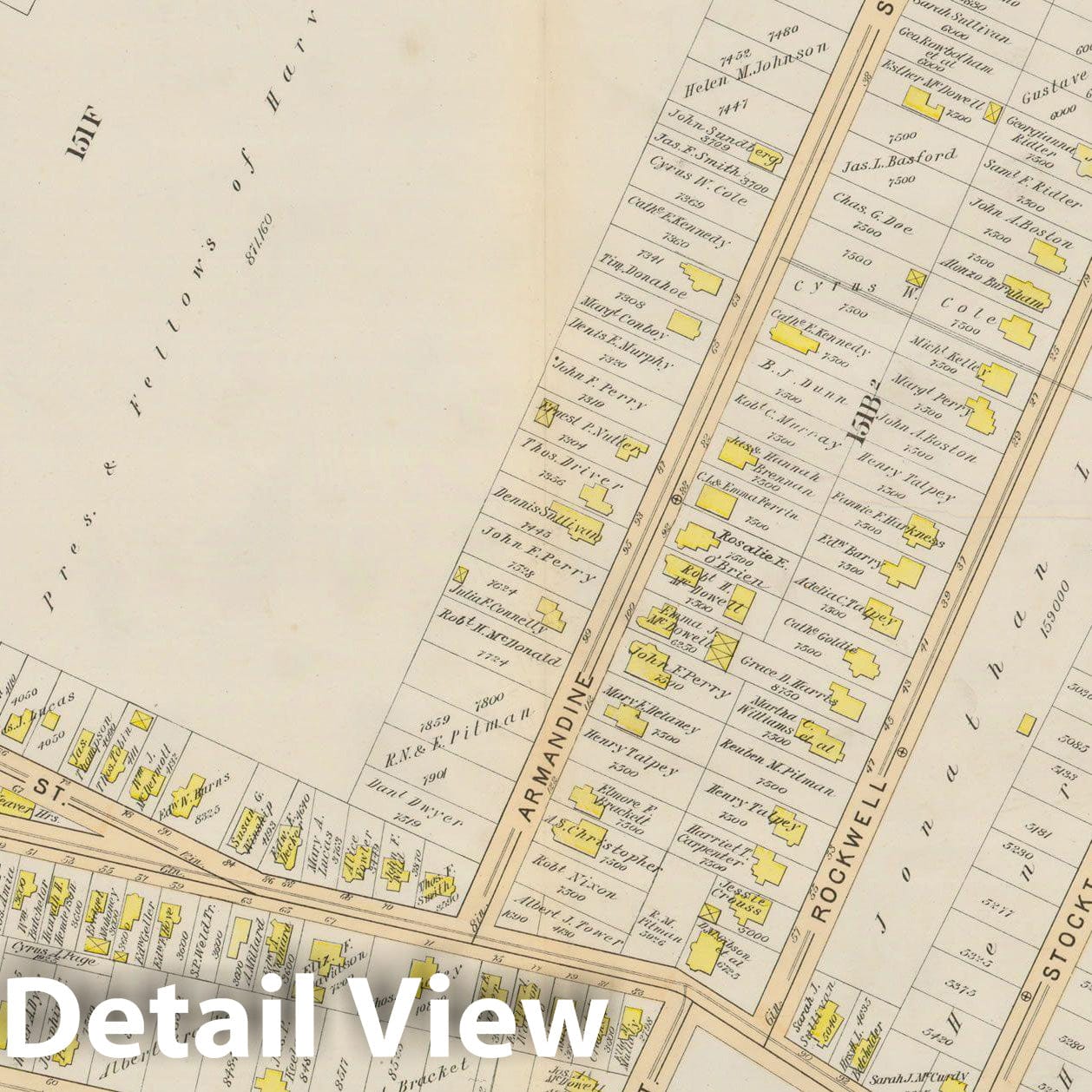Historic Map : Atlas City of Boston, Vol. 5, Dorchester, Dorchester 1894 Plate 025 , Vintage Wall Art