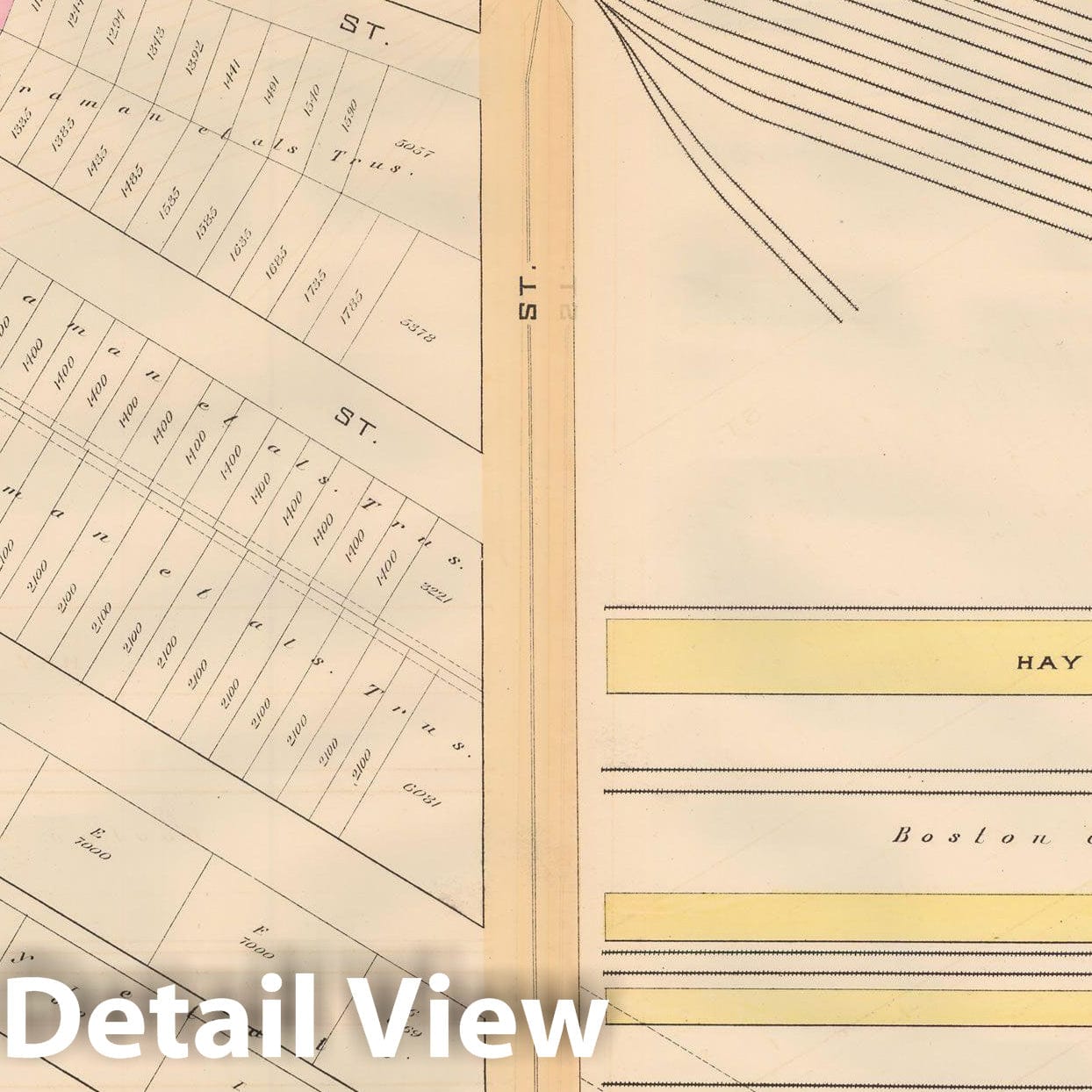 Historic Map : Atlas City of Boston, City Proper, Vol. 2, Boston 1888 Plate 041 , Vintage Wall Art