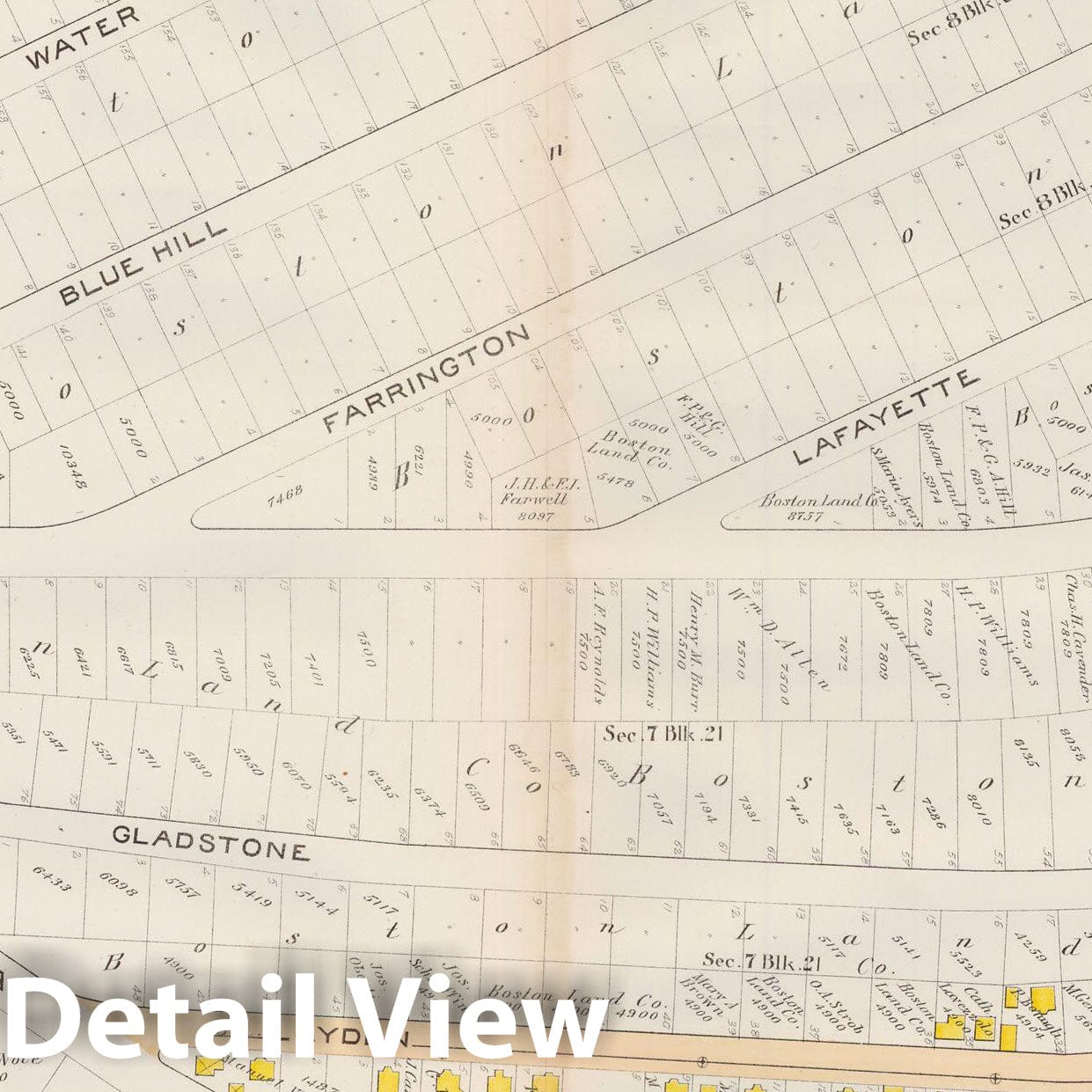 Historic Map : Atlas City of Boston, Vol. 9, East Boston 1892 Plate 029 , Vintage Wall Art