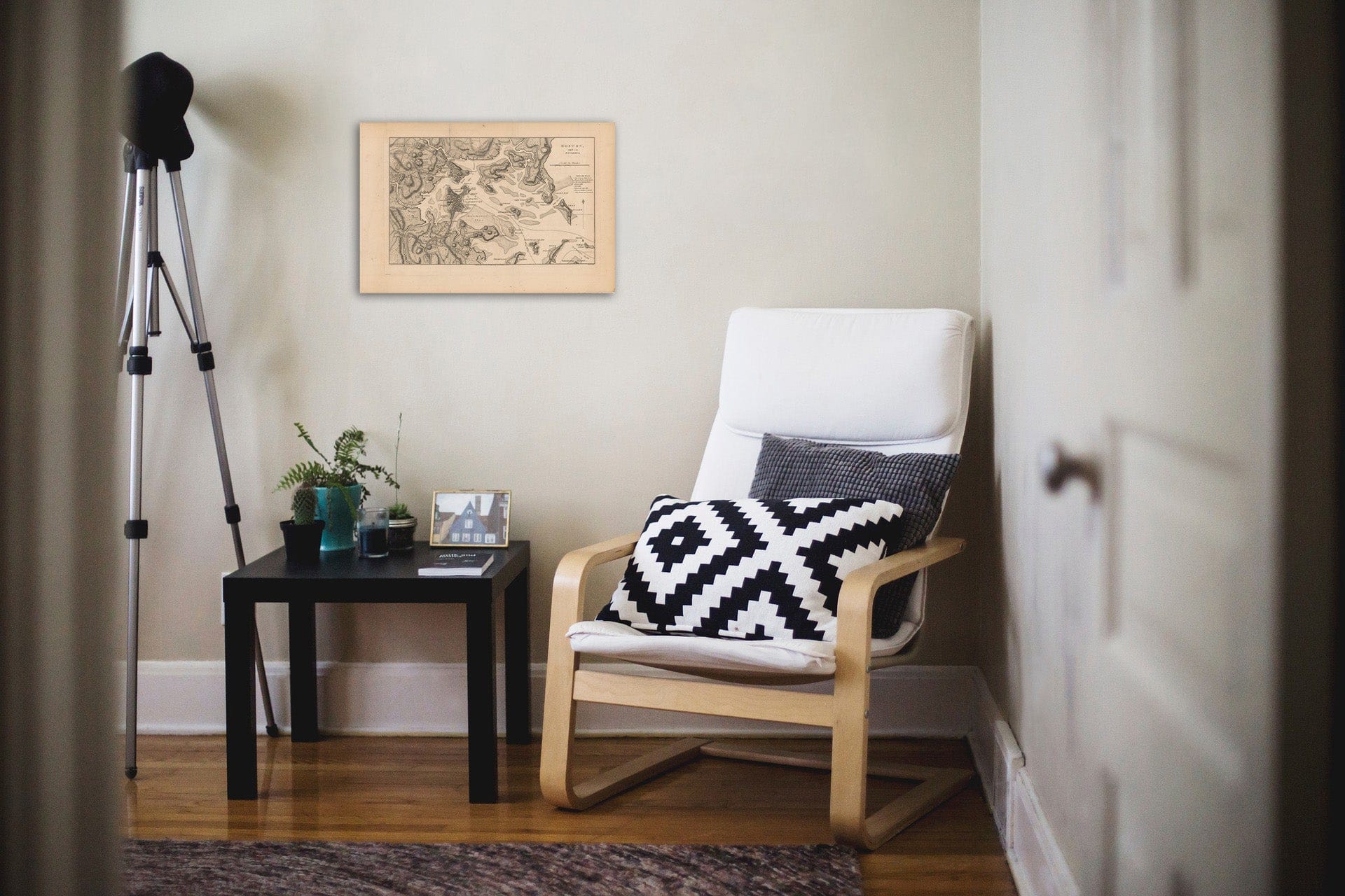 Historic Map : Boston 1806 , Vintage Wall Art