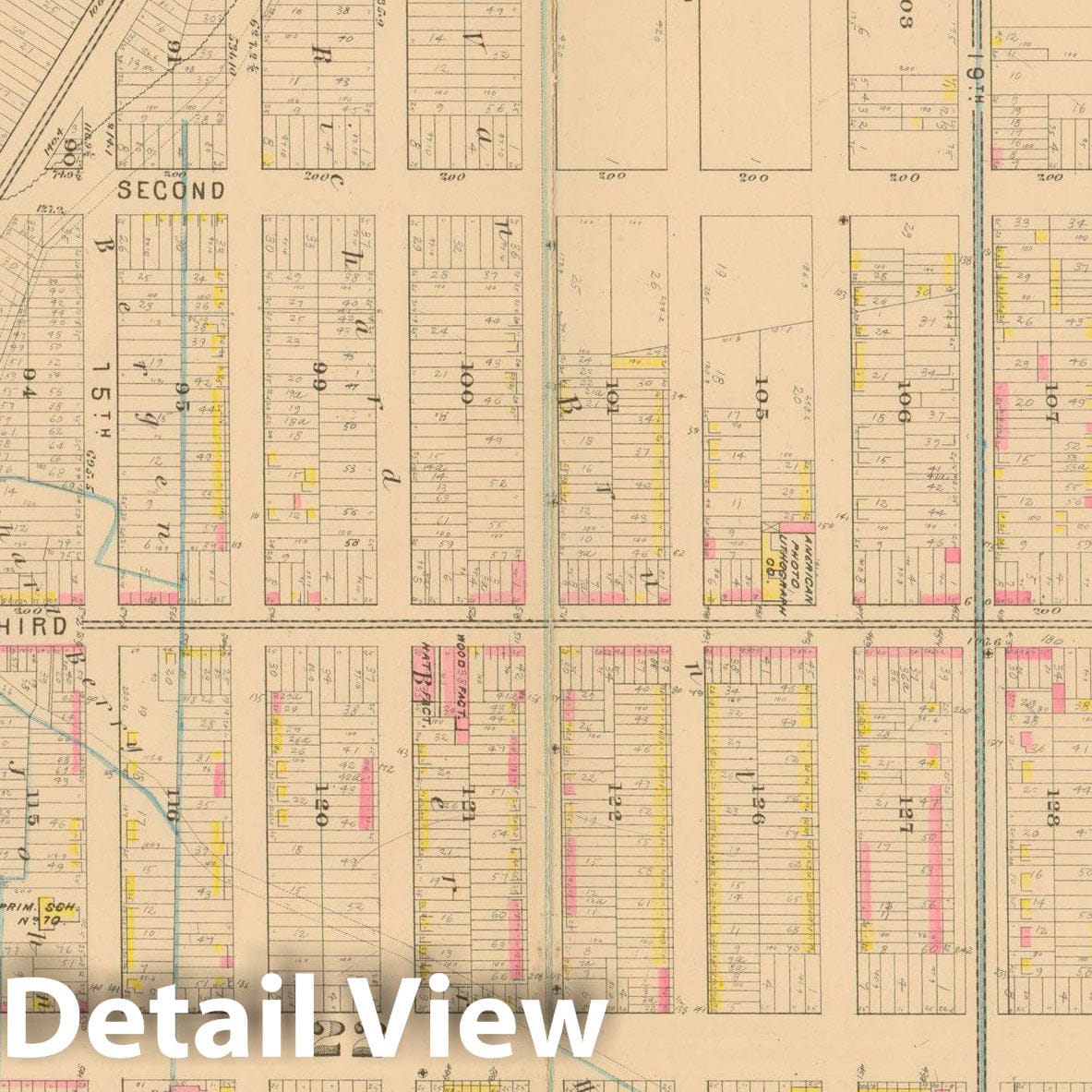 Historic Map : Atlas Entire City of Brooklyn Complete in One Volume, Brooklyn 1880 Plate 014 , Vintage Wall Art