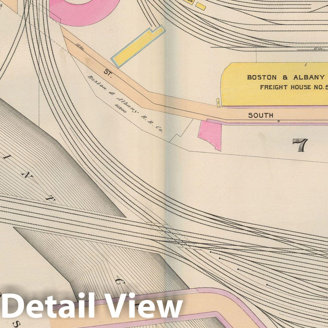 Historic Map : Atlas of Boston Proper, 1898 Plate 013 , Vintage Wall Art