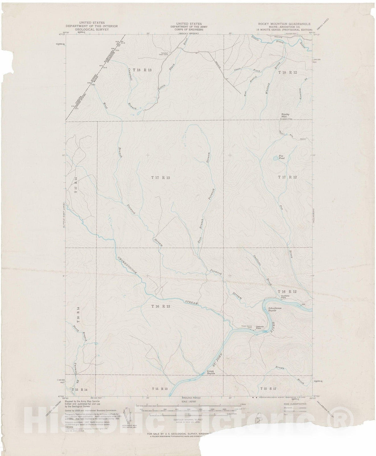 Historic Map : USGS 7.5 Minute Sheets and Quadrangles, Timber Lands Number 4 1955 Topographic Map , Vintage Wall Art
