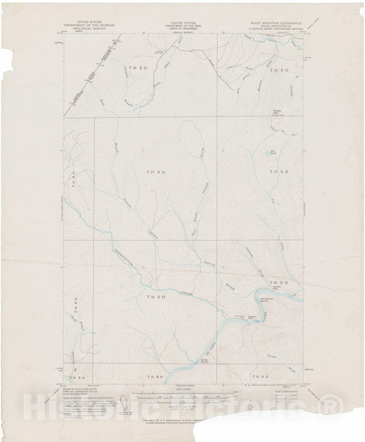 Historic Map : USGS 7.5 Minute Sheets and Quadrangles, Timber Lands Number 4 1955 Topographic Map , Vintage Wall Art