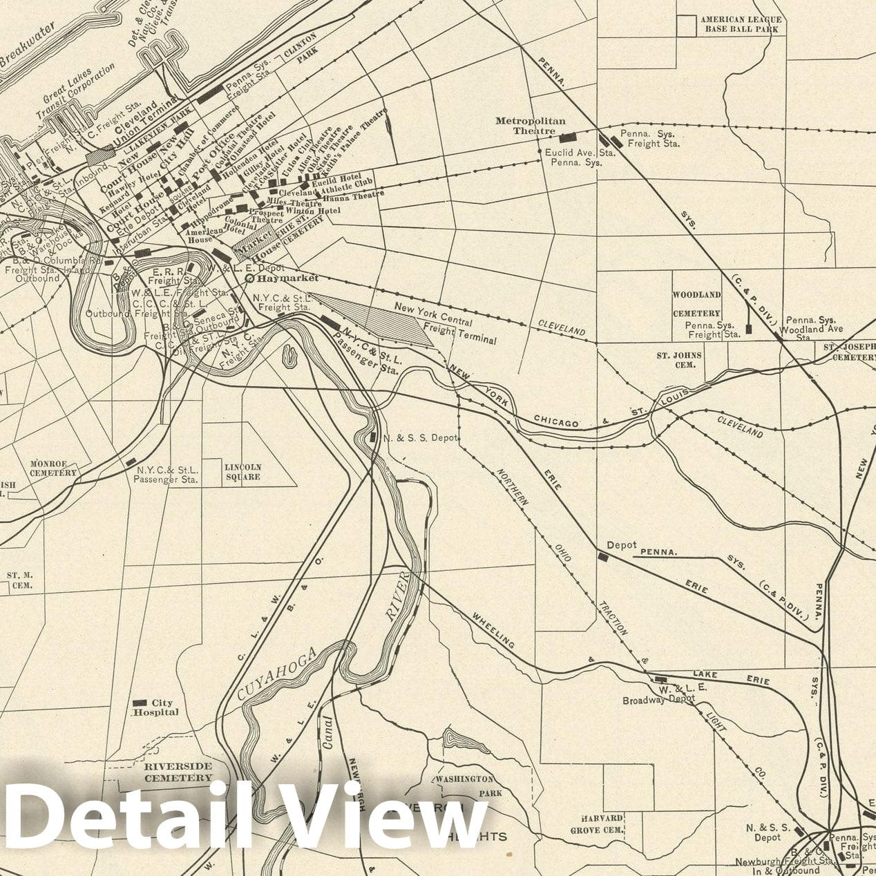 Historic Map : Commercial Atlas of America, 56th Edition, Cleveland 1925 , Vintage Wall Art