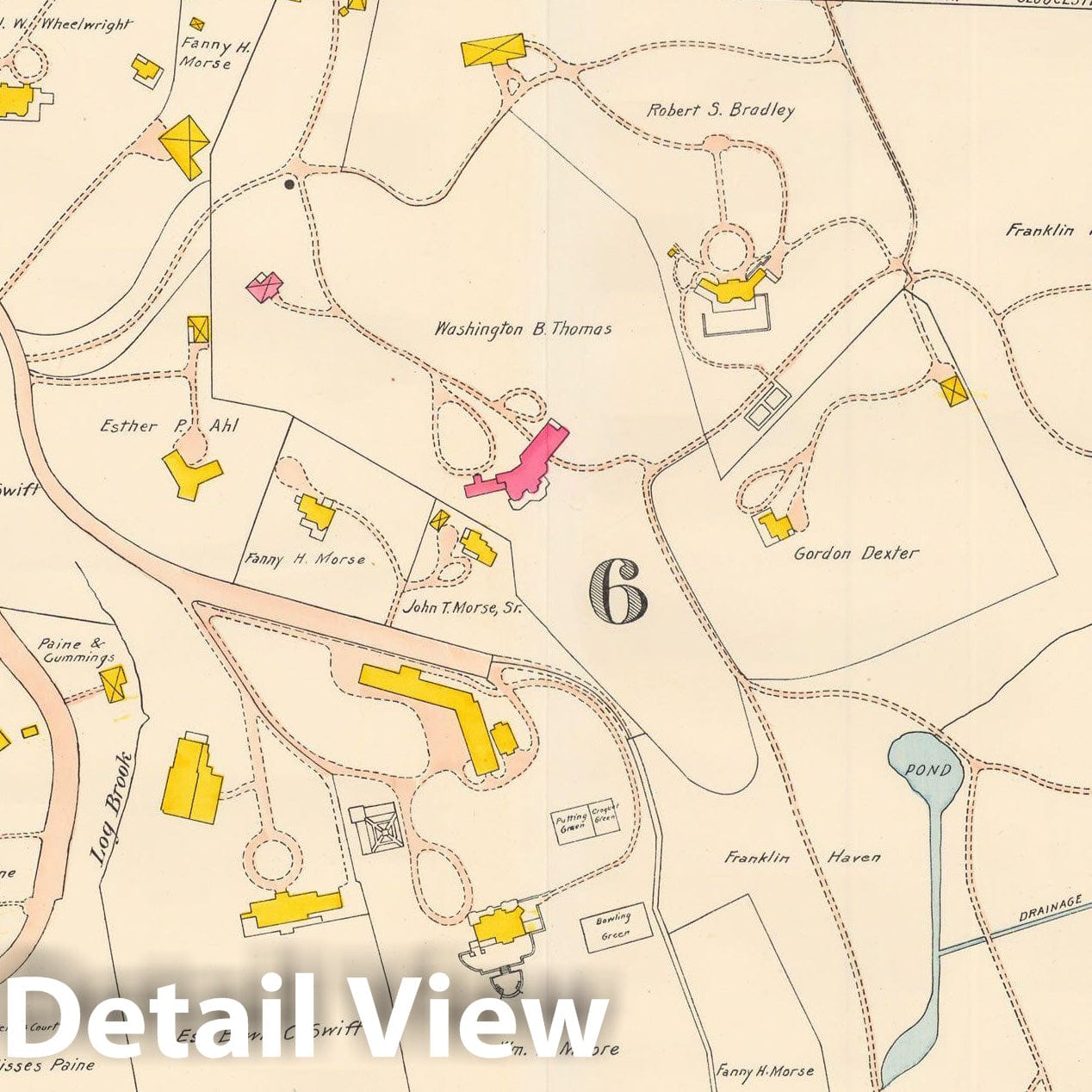 Historic Map : Beverly 1907 Plate 017 , Atlas City of Beverly , Vintage Wall Art