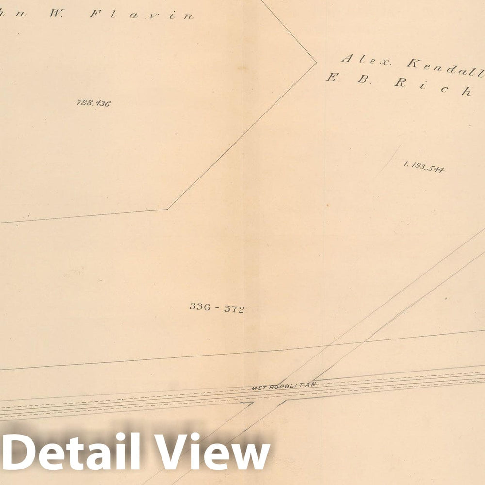 Historic Map : Atlas City of Boston Ward 26 Hyde Park, Hyde Park 1912 Plate 011 , Vintage Wall Art
