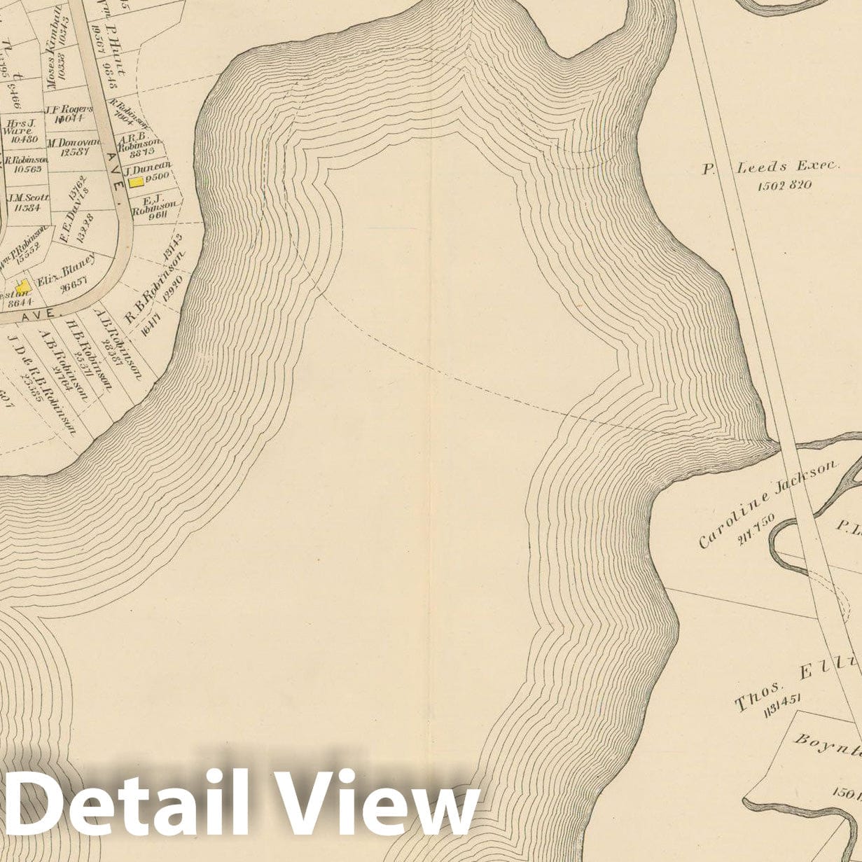 Historic Map : Atlas of Dorchester, Dorchester 1884 Plate C , Vintage Wall Art