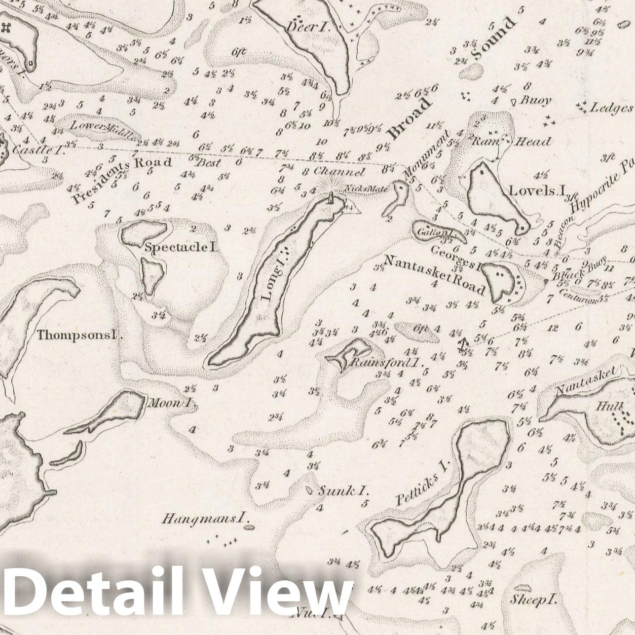 Historic Map : American Coast Pilot, 12th Edition, Boston 1842 , Vintage Wall Art